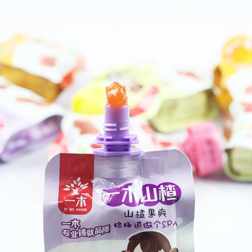 【八虎山寒铁山楂】山楂果爽83g*10袋 口味:混合 原味 蓝莓 桂花 冰糖 水蜜桃 无添加 营养辅食 宝宝 果泥 开胃 零食 山楂糕 山楂零食 东北特产 包邮 一木 商品图1