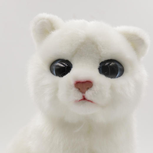 BehringWorld毛绒坐姿白猫玩偶创意仿真毛绒公仔送女友节日礼品 商品图1