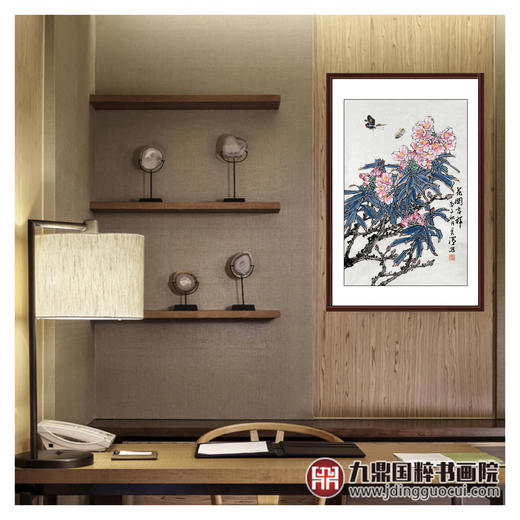 杨秀泽《花开吉祥》68*45cm 花鸟竖幅作品 茶室/餐厅/卧室挂画 商品图3