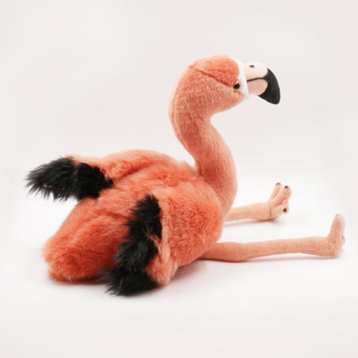 BehringWorld14英寸红色火烈鸟玩偶公仔毛绒玩具粉色布娃娃抱枕女 商品图1