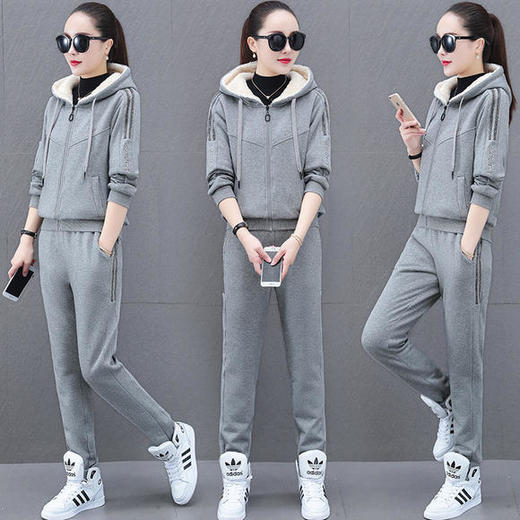 SP-439261秋冬新款休闲时尚显瘦两件套运动服两件套 商品图3