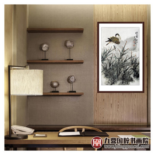 杨秀泽《悠憩》68*45cm 花鸟竖幅作品 茶室/餐厅/卧室挂画 商品图3