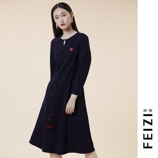 菲姿/FEIZI 玫瑰提花连衣裙0W420 商品图2