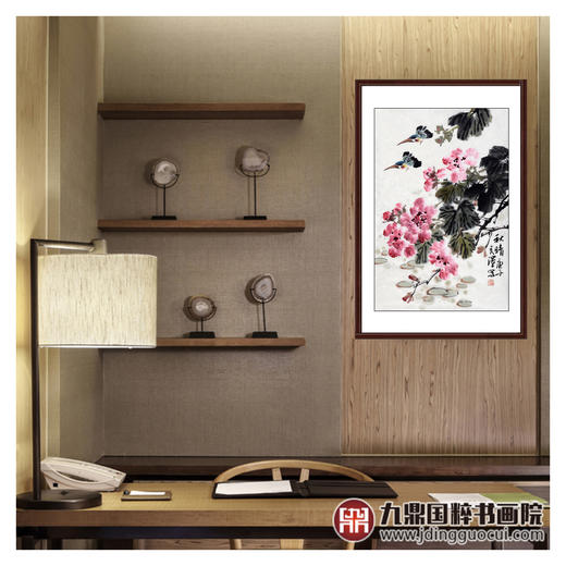 杨秀泽《秋晴》68*45cm 花鸟竖幅作品 茶室/餐厅/卧室挂画 商品图3