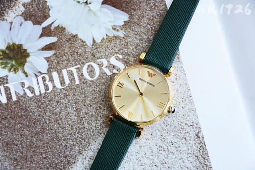 原单阿玛尼ARMANI女表AR1726
表壳：精钢
表镜：矿物质强化玻璃
表带：真皮 商品图1