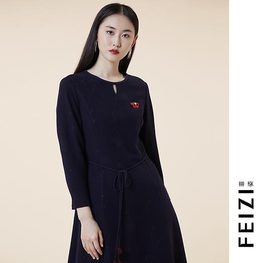 菲姿/FEIZI 玫瑰提花连衣裙0W420 商品图0