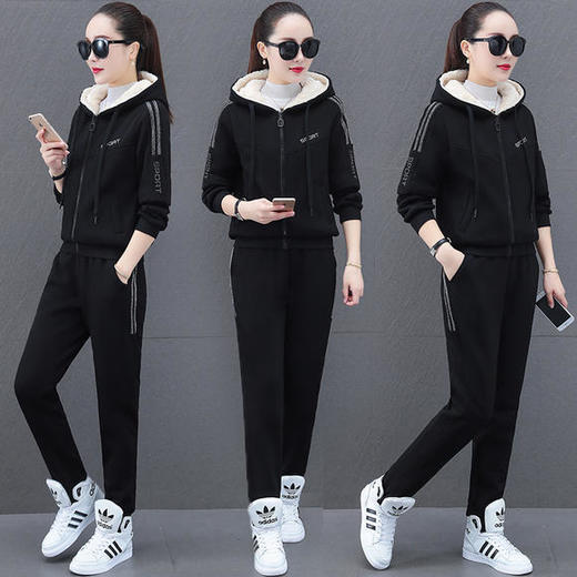 SP-439261秋冬新款休闲时尚显瘦两件套运动服两件套 商品图2