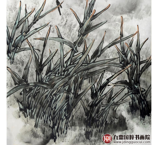 杨秀泽《悠憩》68*45cm 花鸟竖幅作品 茶室/餐厅/卧室挂画 商品图5