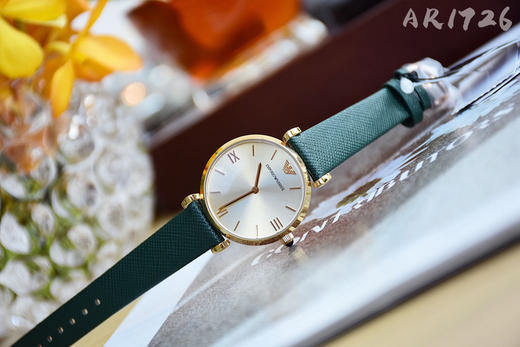 原单阿玛尼ARMANI女表AR1726
表壳：精钢
表镜：矿物质强化玻璃
表带：真皮 商品图4