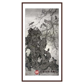 杨秀泽《参赛获奖的作品》233*116cm 花鸟竖幅作品 茶室/餐厅/卧室挂画