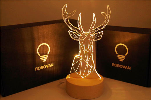 实木3D灯 商品图0