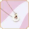 钻石项链女小众设计感 国际罗马数字玛瑙吊坠2021新款锁骨链 商品缩略图2