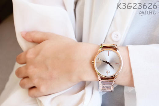新到货！原单CK Calvin Klein/卡尔文·克莱恩女表 K3G23626
机芯：原装石英机芯
表壳：316L精钢
表镜：矿物质强化玻璃 商品图7