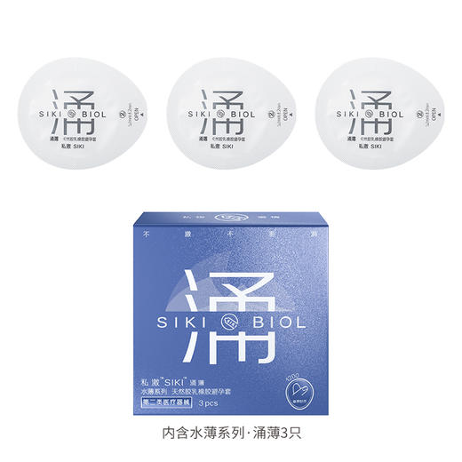 SIKI私激 避孕套激薄冰薄涌薄滋薄润薄沸薄安全套成人情趣用品性用品 商品图1