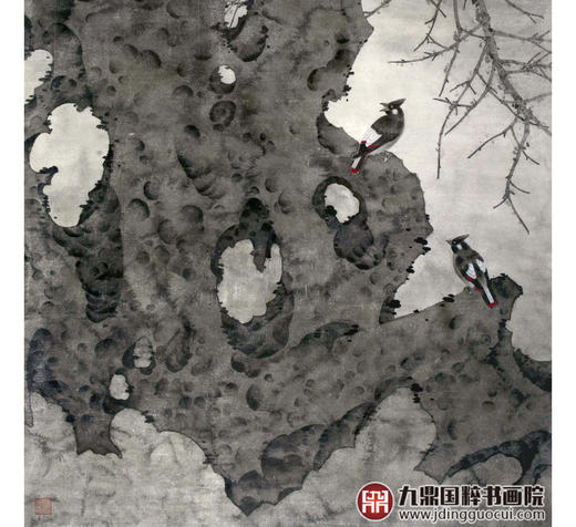 杨秀泽《参赛获奖的作品》233*116cm 花鸟竖幅作品 茶室/餐厅/卧室挂画 商品图5