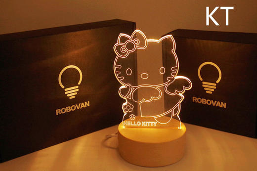 实木3D灯 商品图3