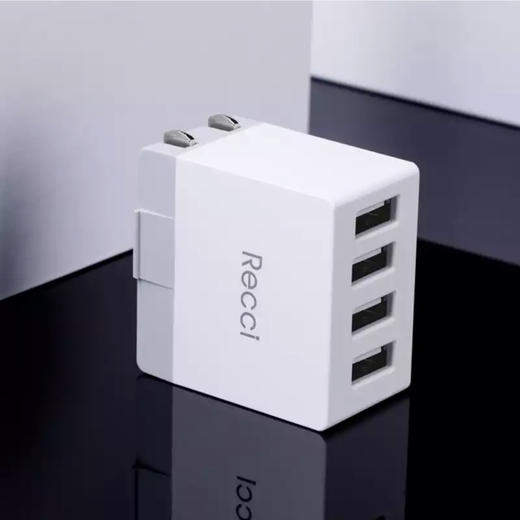 快速充电插头 苹果安卓折叠充电插头 4USB 商品图0