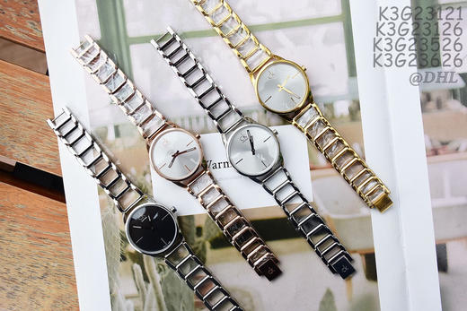 新到货！原单CK Calvin Klein/卡尔文·克莱恩女表 K3G23121
机芯：原装石英机芯
表壳：316L精钢
表镜：矿物质强化玻璃 商品图8