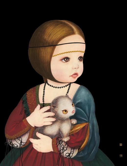 抱貂的女孩 商品图0