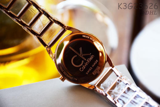 新到货！原单CK Calvin Klein/卡尔文·克莱恩女表 K3G23626
机芯：原装石英机芯
表壳：316L精钢
表镜：矿物质强化玻璃 商品图5