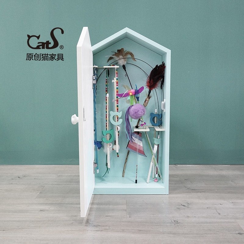 CatS猫家具 棒棒屋 逗猫棒猫咪玩具储存箱