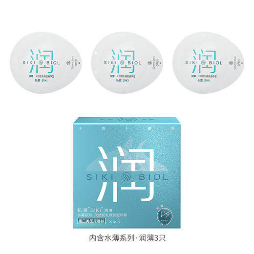 SIKI私激 避孕套激薄冰薄涌薄滋薄润薄沸薄安全套成人情趣用品性用品 商品图5