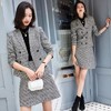 XZ-QYC9385小香风职业套裙2020千鸟格毛呢格纹气质干练知性 商品缩略图0