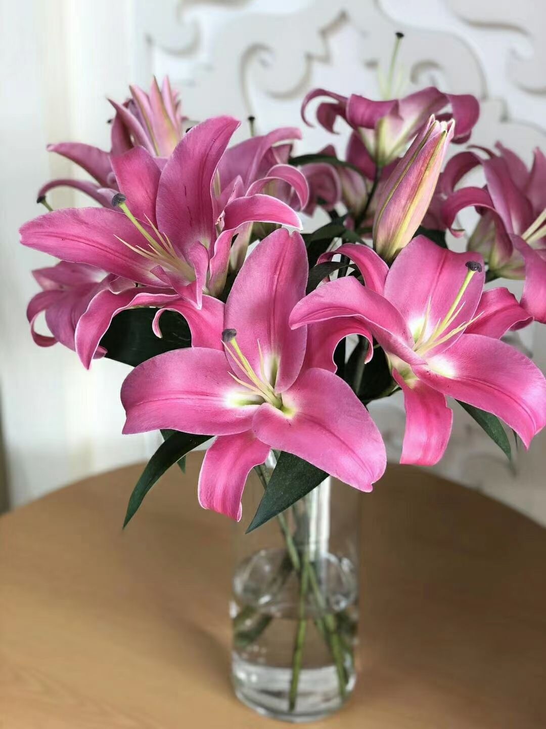 双头火石百合5枝10枝味道淡香冷链包邮