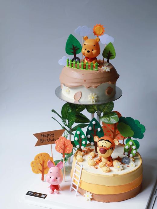「小熊维尼·迪士尼」悬浮蛋糕·100%动物奶油（附图6+8寸双层·提前48小时预订） 商品图3