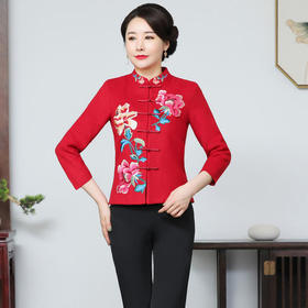 LYR-2139中式时尚改良刺绣唐装礼服套装