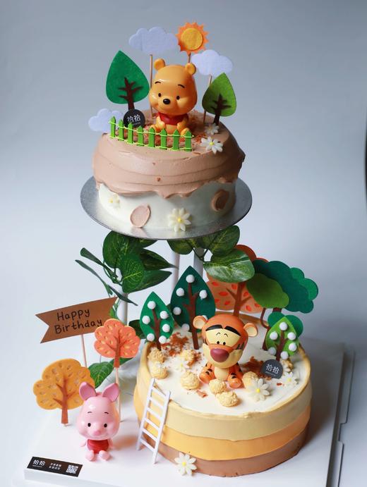 「小熊维尼·迪士尼」悬浮蛋糕·100%动物奶油（附图6+8寸双层·提前48小时预订） 商品图5