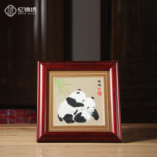 蜀锦小座屏-情趣 商品图1