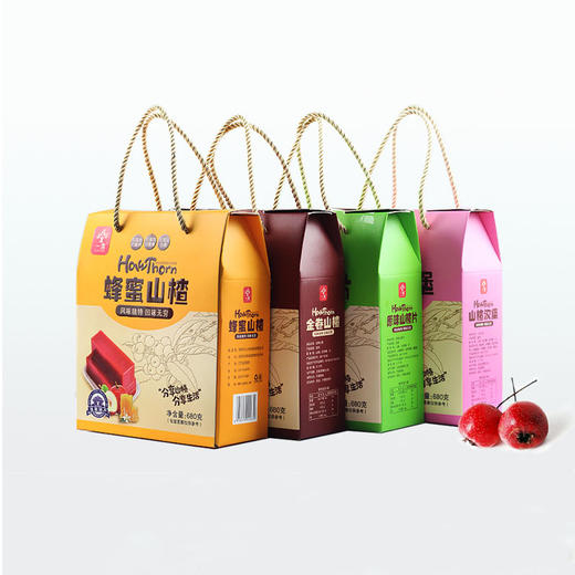 东北寒地铁山楂礼盒 680g/盒 蜂蜜山楂条 蜜饯 果脯 休闲零食 一木 包邮 商品图0