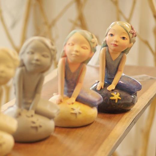 坐在海边的女孩 商品图4