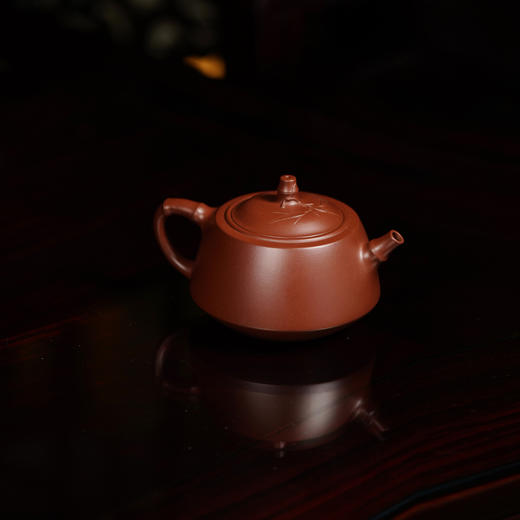 龙德堂陶艺 徐飞制 《笠竹》 原矿底槽清 300cc(库存请咨询客服) 商品图1