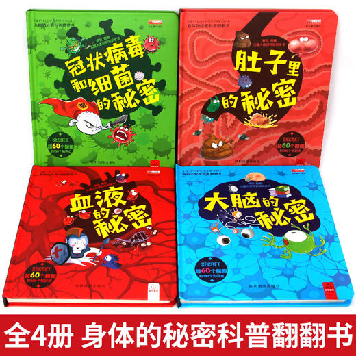 身体的秘密科普翻翻书全四册 商品图2