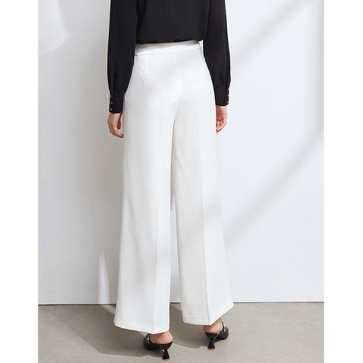 EITIE爱特爱冬季新款通勤职业气质百搭显瘦高腰阔腿裤长裤女6305005 商品图6