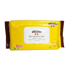 AOHO婴儿手口湿巾(带盖)80S/AH001#