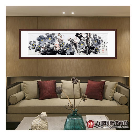 李子玉《神品》48*178cm 花鸟横幅作品 卧室/客厅/茶室挂画 商品图3