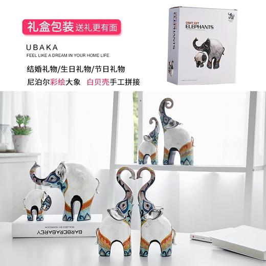 贝壳对象 五彩 一对玄关客厅电视柜创意家居饰品工艺品欧式轻奢高档 商品图5