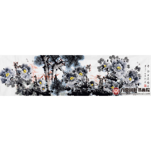 李子玉《青龙出墨海》48*178cm 花鸟横幅作品 卧室/客厅/茶室挂画 商品图1