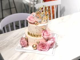 简约大气鲜花蛋糕奶油蛋糕