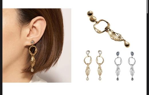 Stud Danlgle statement耳环/银 商品图1