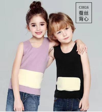 竹纤维儿童德绒发热蚕丝背心0816 商品图0