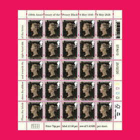 【预订】世界首枚邮票英国黑便士180周年纪念