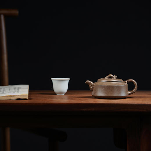 龙德堂陶艺 徐飞制 《础竹》 原矿青段 260cc(库存请咨询客服) 商品图0