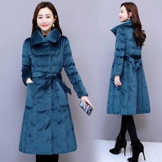 WZNH-MYYS1871冬新款时尚加厚修身中长款保暖棉服 商品图3