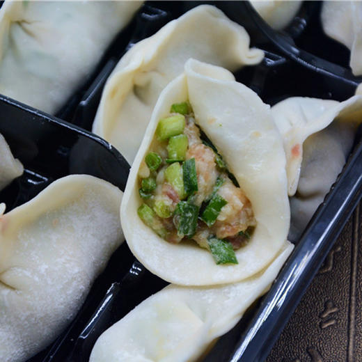 招牌三鲜（韭菜虾滑黑山猪肉饺） 商品图0