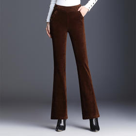 TY-A18TY7730气质灯芯绒微喇裤舒适条纹灯芯绒喇叭女裤
