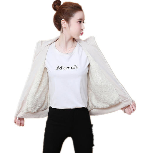 SPYJ-2020女装冬新款韩版长袖加绒加厚外套 商品图4